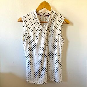 Tommy Hilfiger white dotted blouse size S